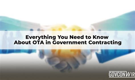 OTA Government Contracting .